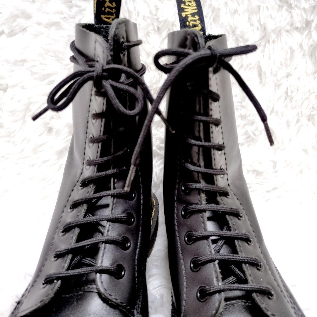 美品✨ドクターマーチン スチールトゥ 10ホール UK9 ハードモデル