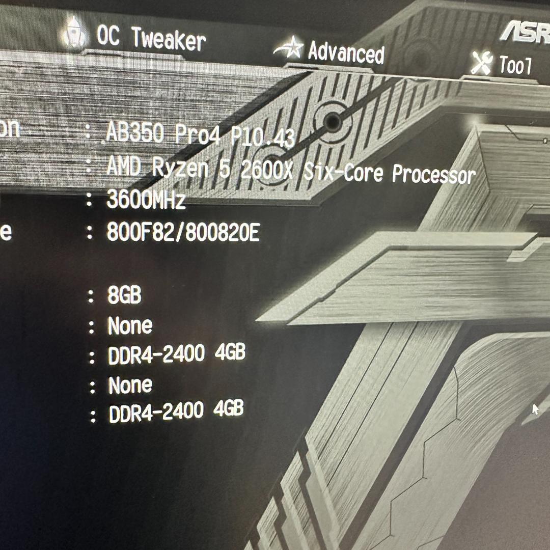 自作ゲーミングPC　Ryzen 5 2600X Radeon RX 6600