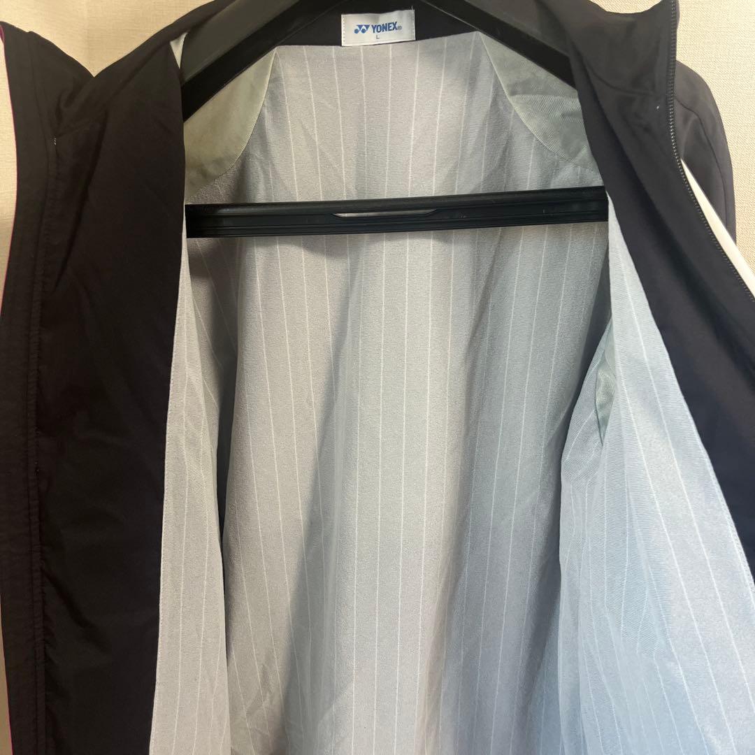 YONEX ウォームアップジャケット 黒/白/ピンク