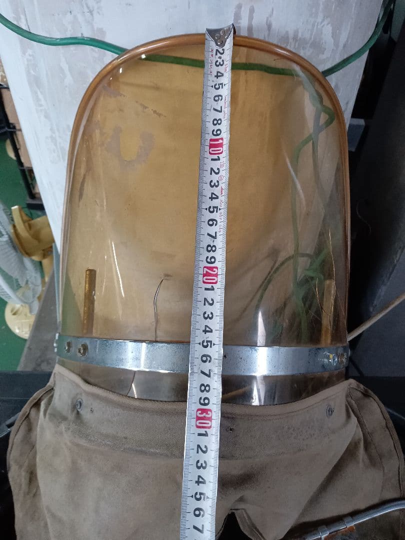 風防30cm　当時物やれ仕様、本黄ばみ　旧車ビンテージ