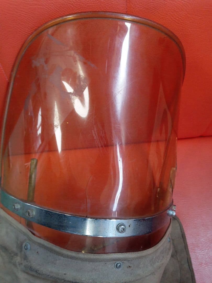 風防30cm　当時物やれ仕様、本黄ばみ　旧車ビンテージ