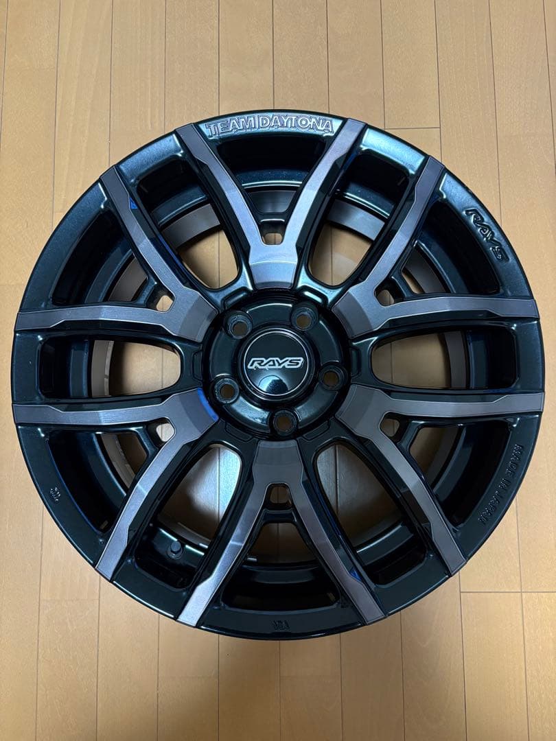 RAYS TEAM DAYTONA F6 drive クリアブラック 4本セット