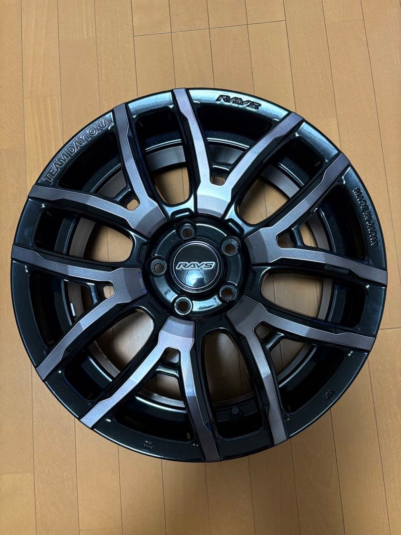 RAYS TEAM DAYTONA F6 drive クリアブラック 4本セット