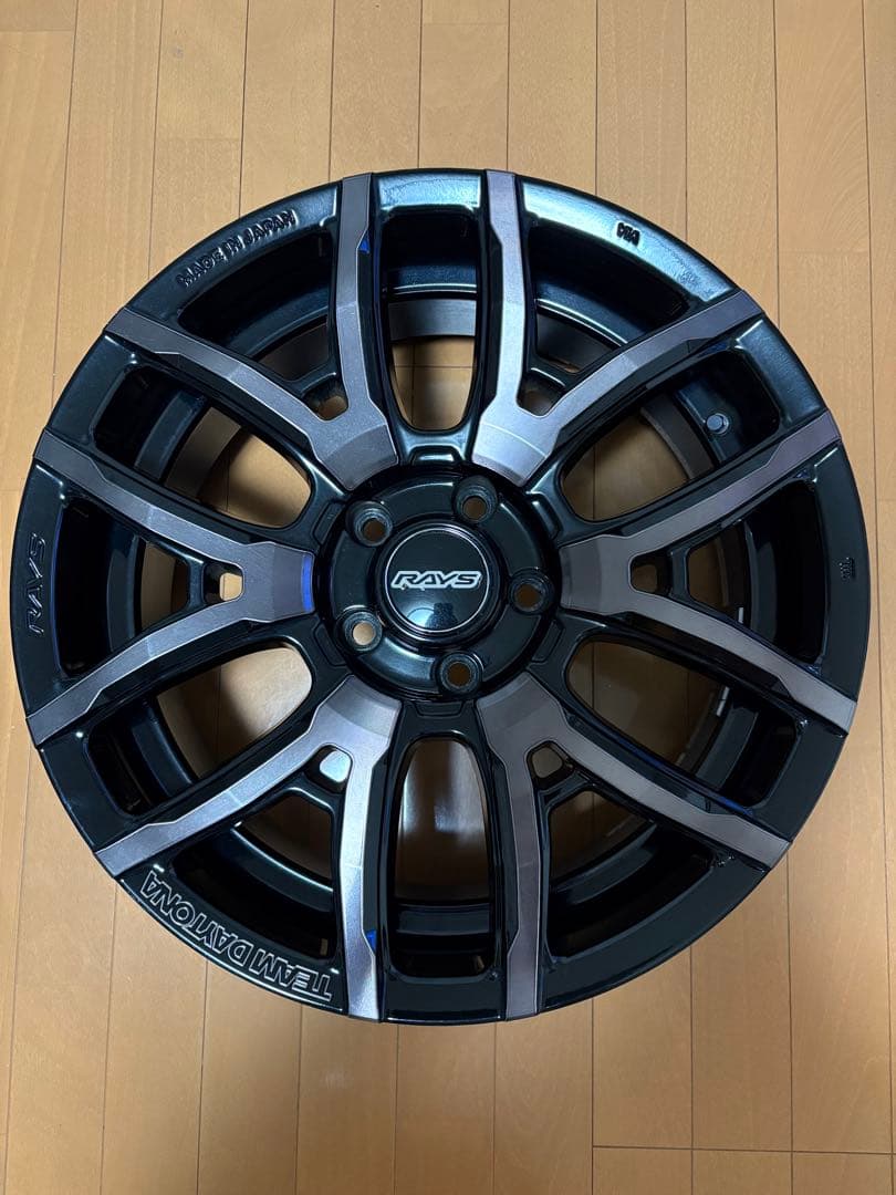 RAYS TEAM DAYTONA F6 drive クリアブラック 4本セット