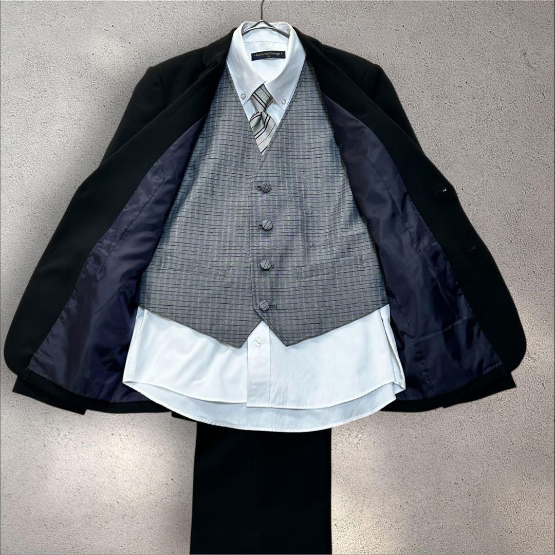 【キャサリンコテージ】150男児 ベスト付 フォーマルスーツ　卒業入学式　発表会