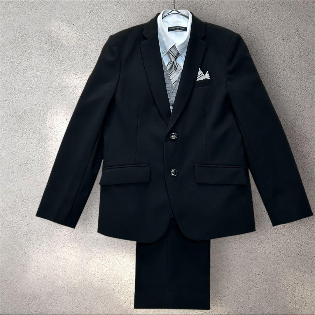 【キャサリンコテージ】150男児 ベスト付 フォーマルスーツ　卒業入学式　発表会