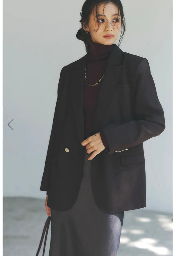 アニュアンス　ベーシックダブルジャケット ブラウン　2サイズ