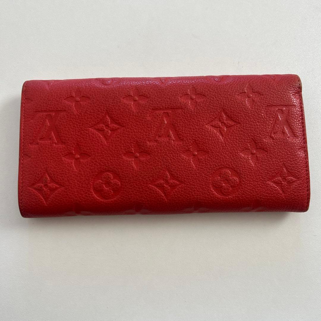 LOUIS VUITTON 長財布　レッド