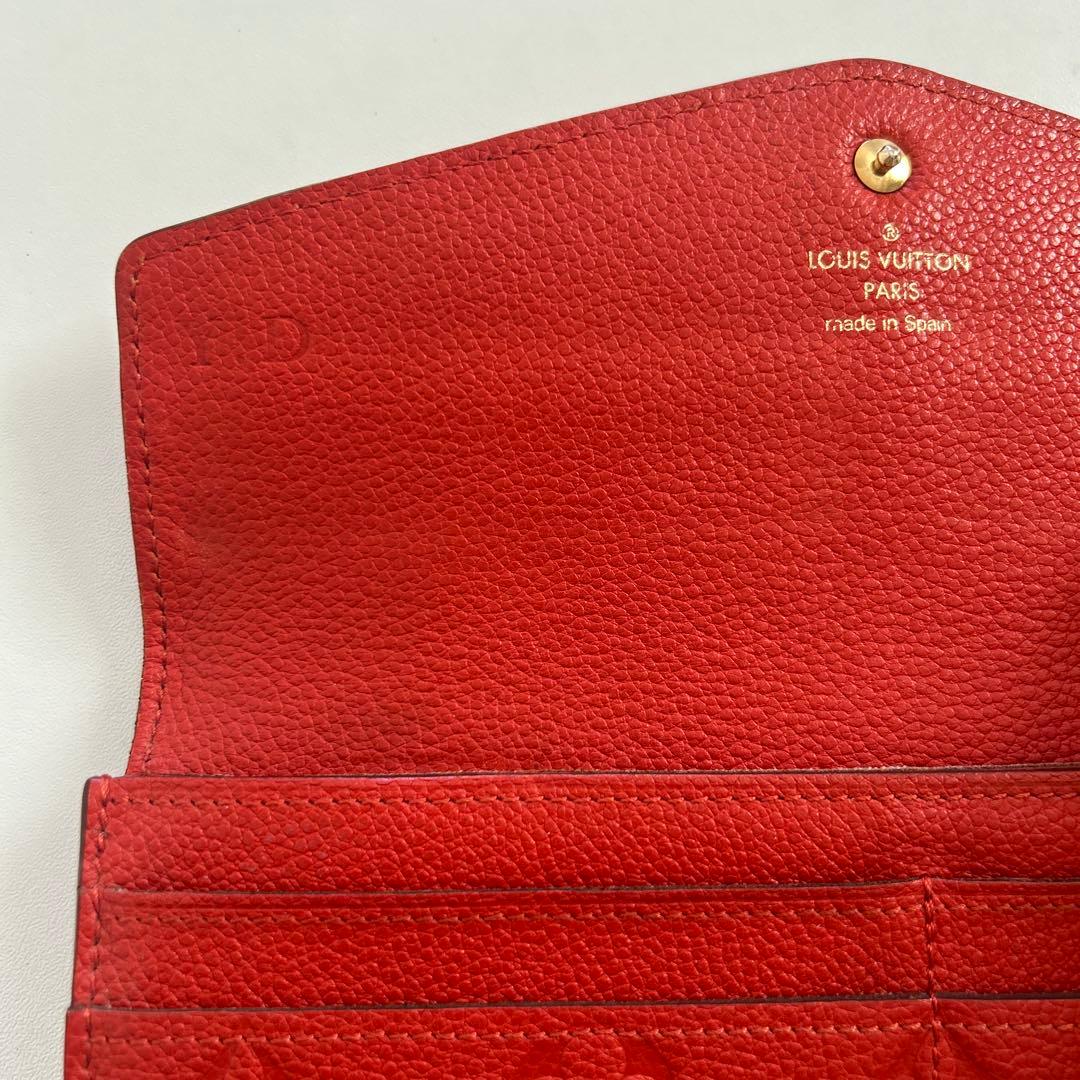 LOUIS VUITTON 長財布　レッド