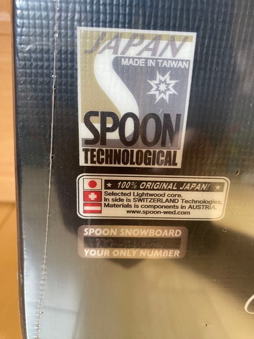 Spoon charmスノーボード 100cm パンダデザイン　キッズ　黒