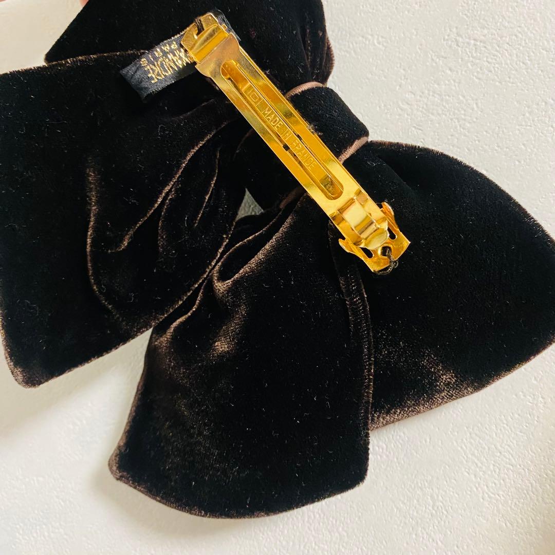 ALEXANDRE DE PARIS アレクサンドルドゥパリ　ベロア　バレッタ