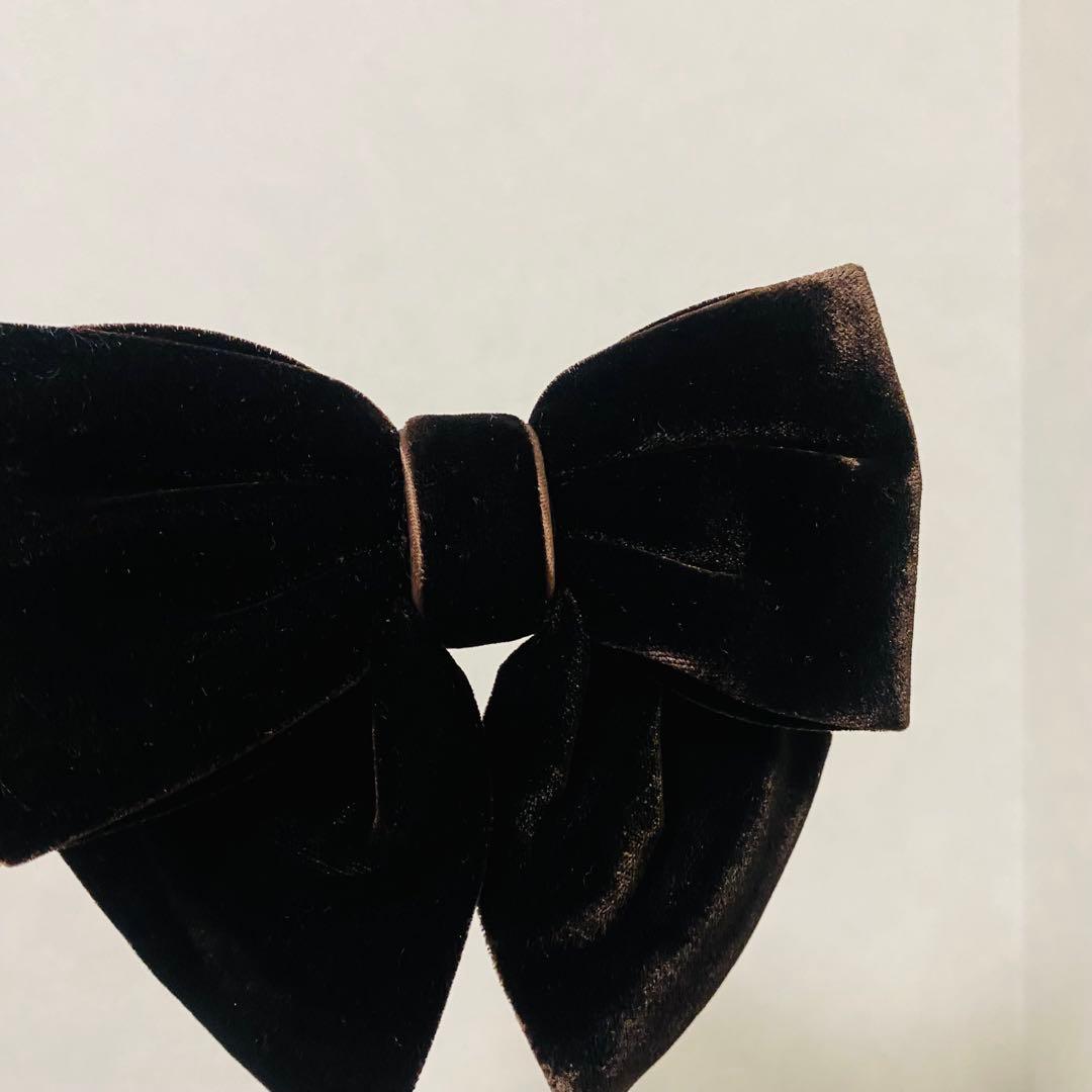 ALEXANDRE DE PARIS アレクサンドルドゥパリ　ベロア　バレッタ