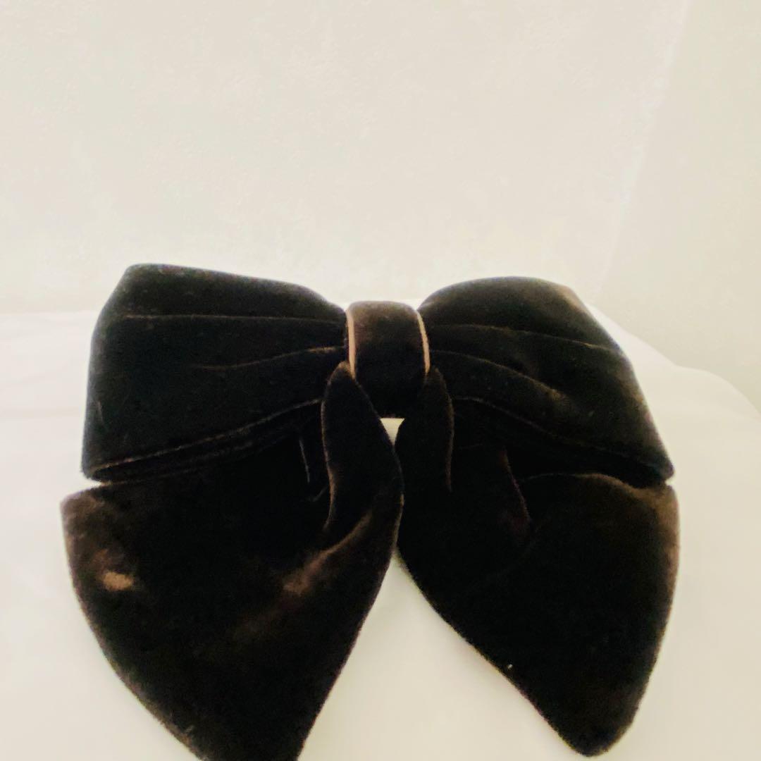 ALEXANDRE DE PARIS アレクサンドルドゥパリ　ベロア　バレッタ