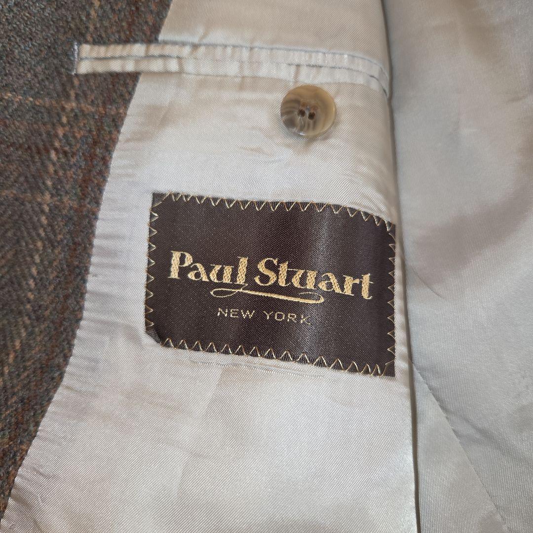 Paul Stuart チェック柄 テーラードジャケット ウール