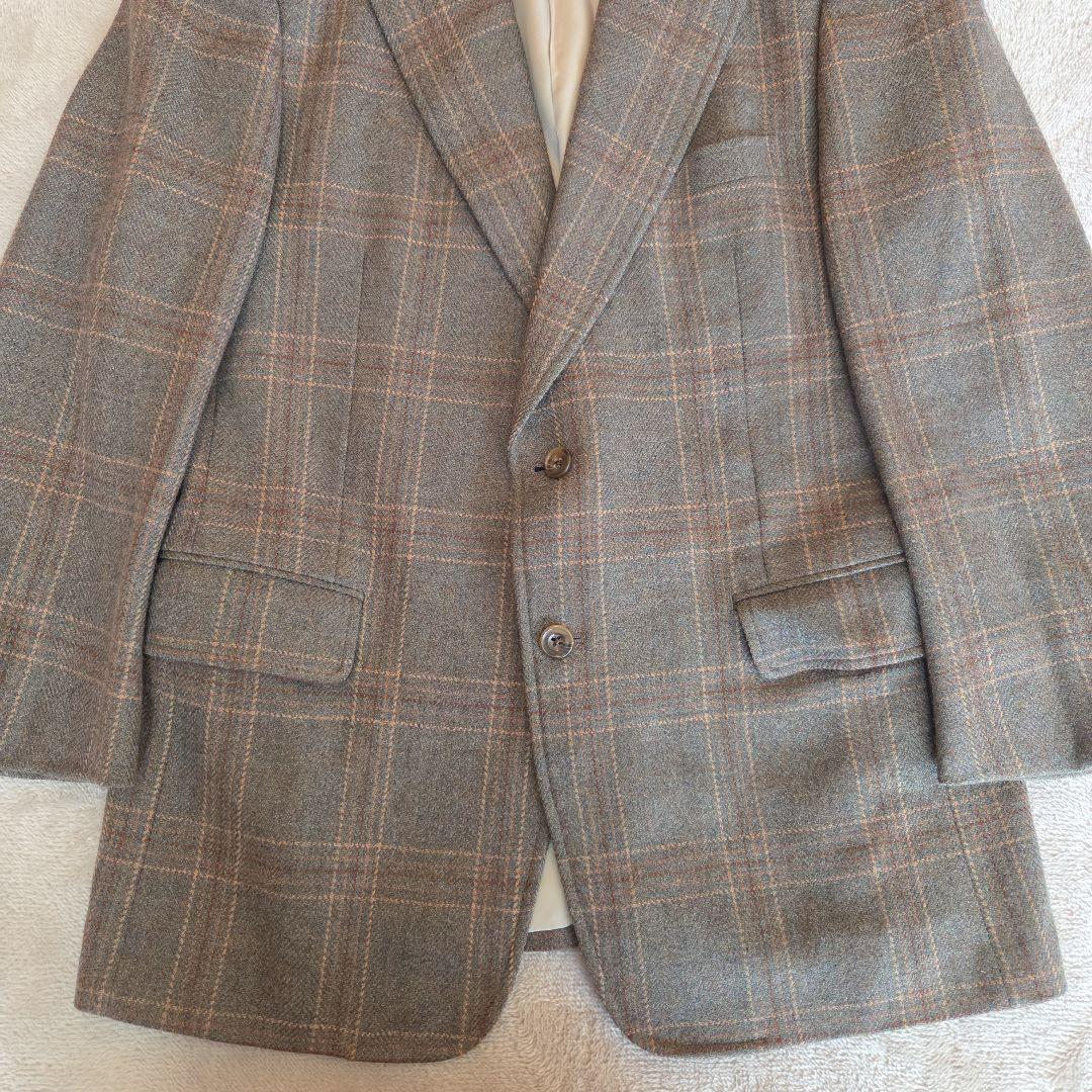 Paul Stuart チェック柄 テーラードジャケット ウール