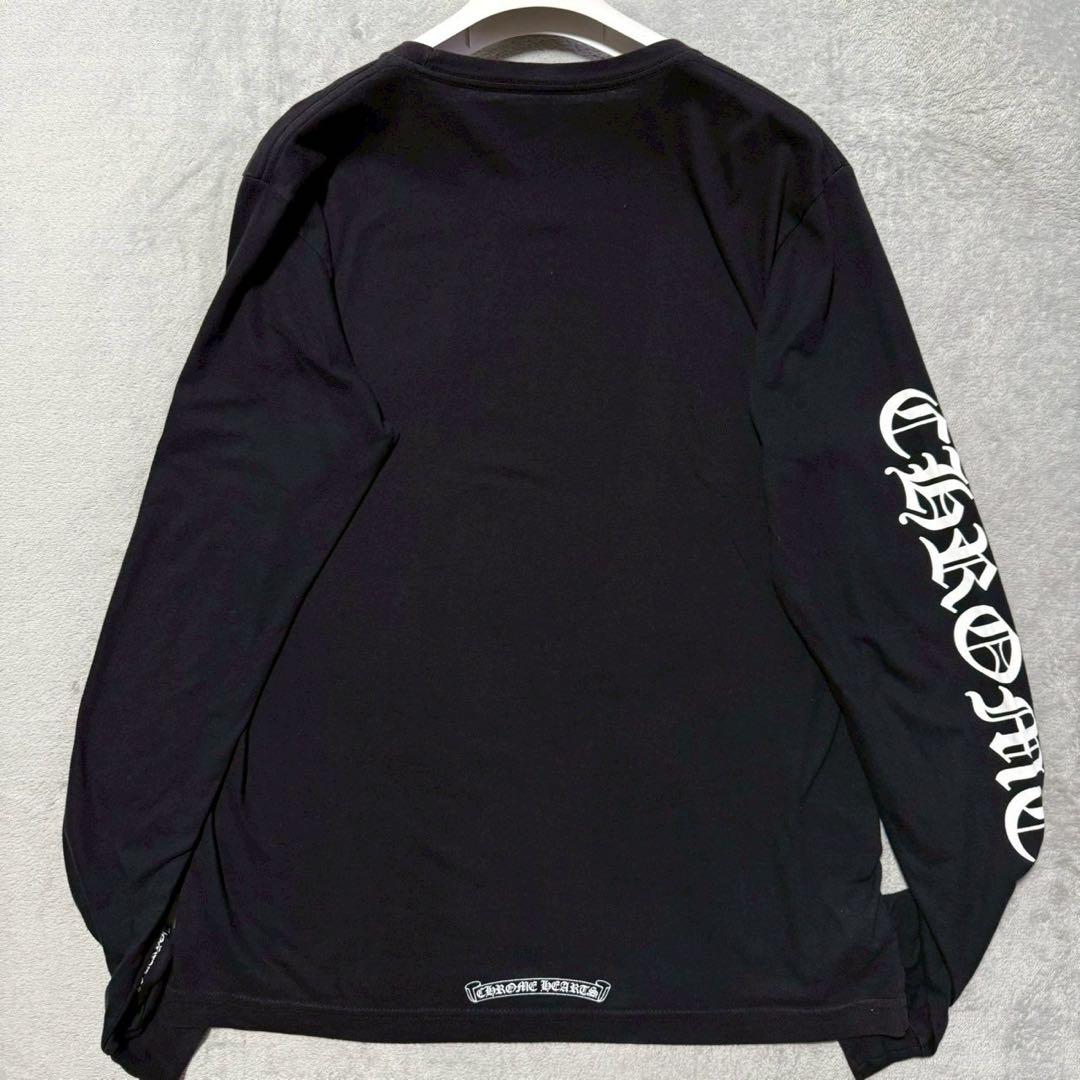 トップス CHROME HEARTS neck logo L/S TEE Size M