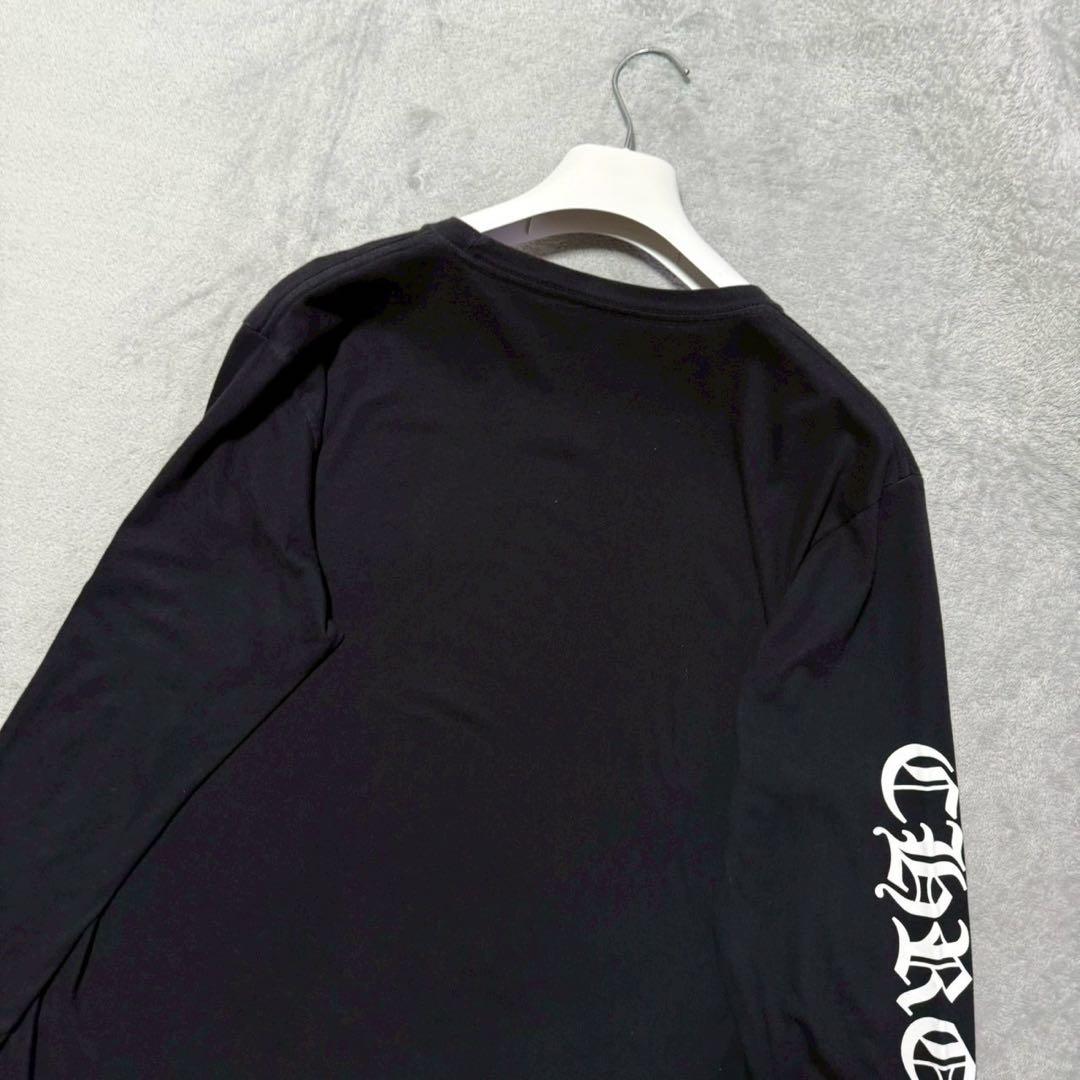 トップス CHROME HEARTS neck logo L/S TEE Size M