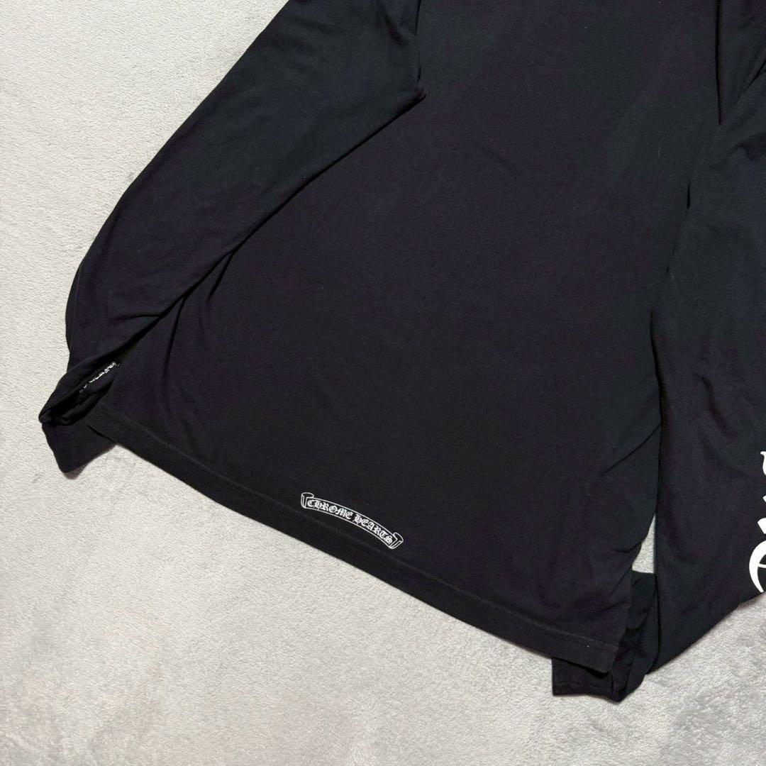 トップス CHROME HEARTS neck logo L/S TEE Size M