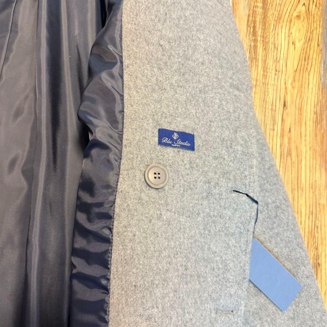 Blu studio イタリア製　ナポリ　ウールピーコート