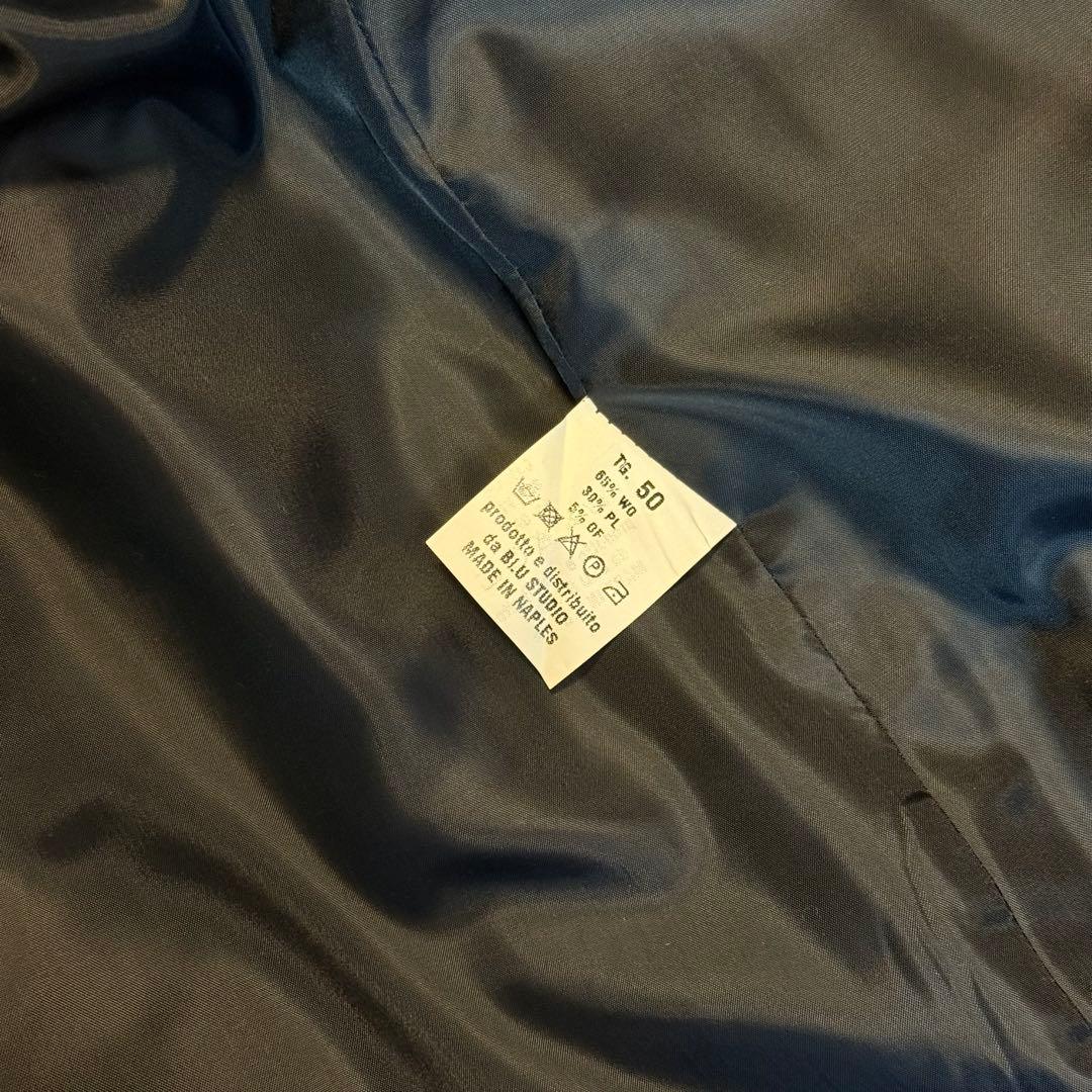 Blu studio イタリア製　ナポリ　ウールピーコート
