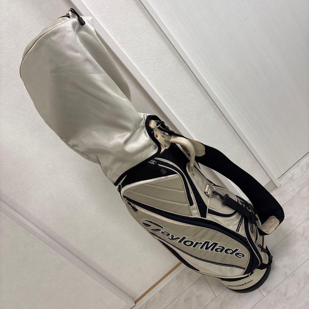 9型 テーラーメイド TaylorMade キャディバッグ ホワイト銀ブラック