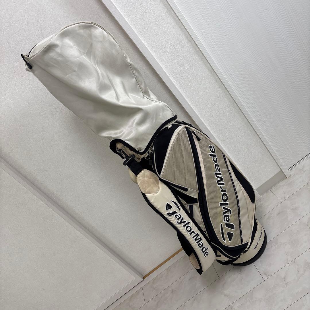 9型 テーラーメイド TaylorMade キャディバッグ ホワイト銀ブラック
