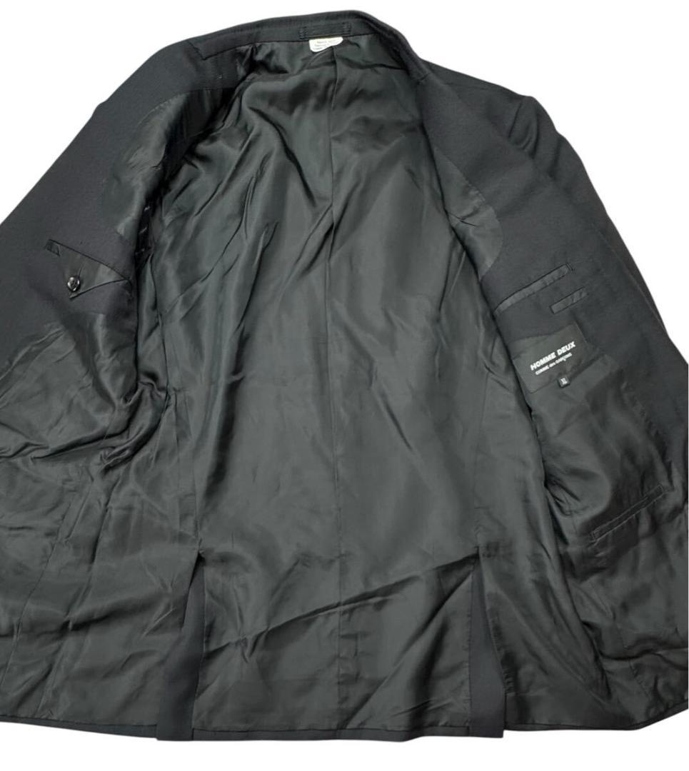 ギャルソン オム ドゥ スーツ セットアップ ブラック 上下ともにXL