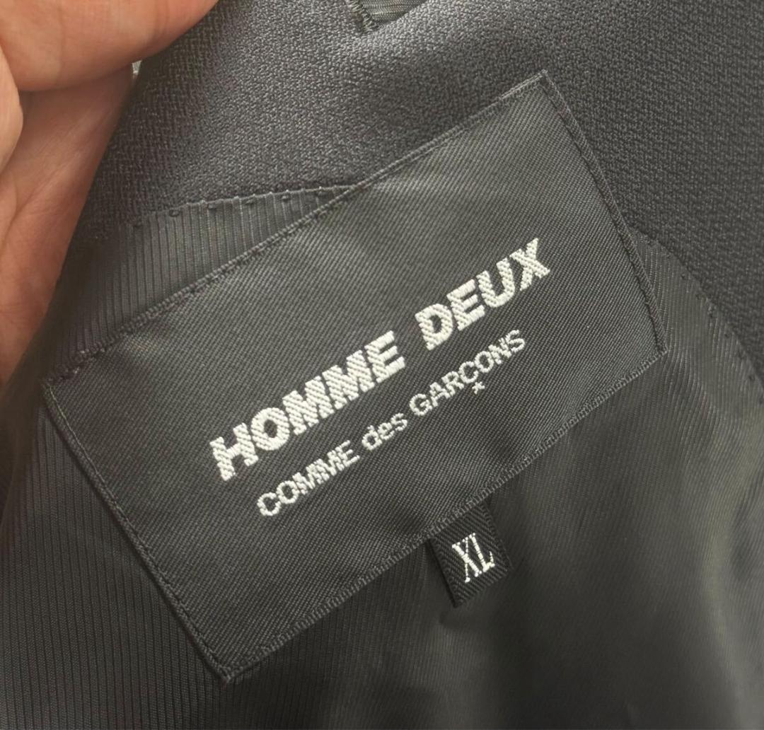 ギャルソン オム ドゥ スーツ セットアップ ブラック 上下ともにXL