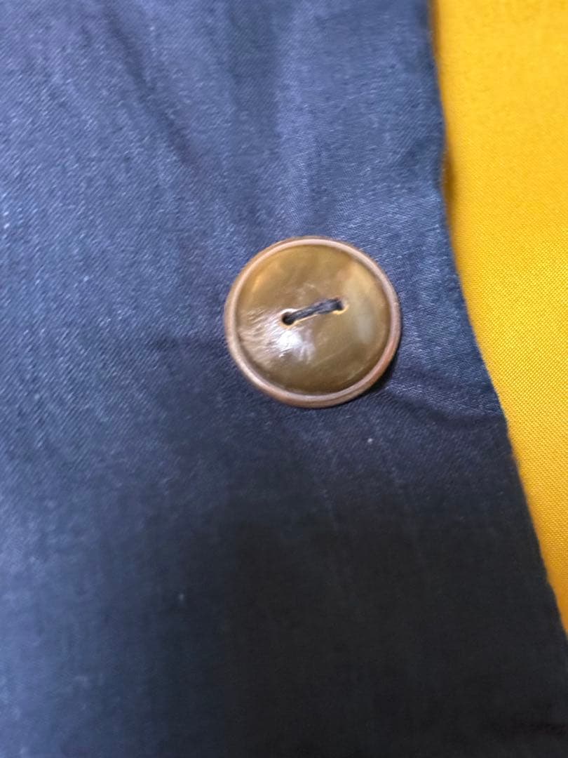 美品パラスパレス　フード付きダウンベスト　ネイビー