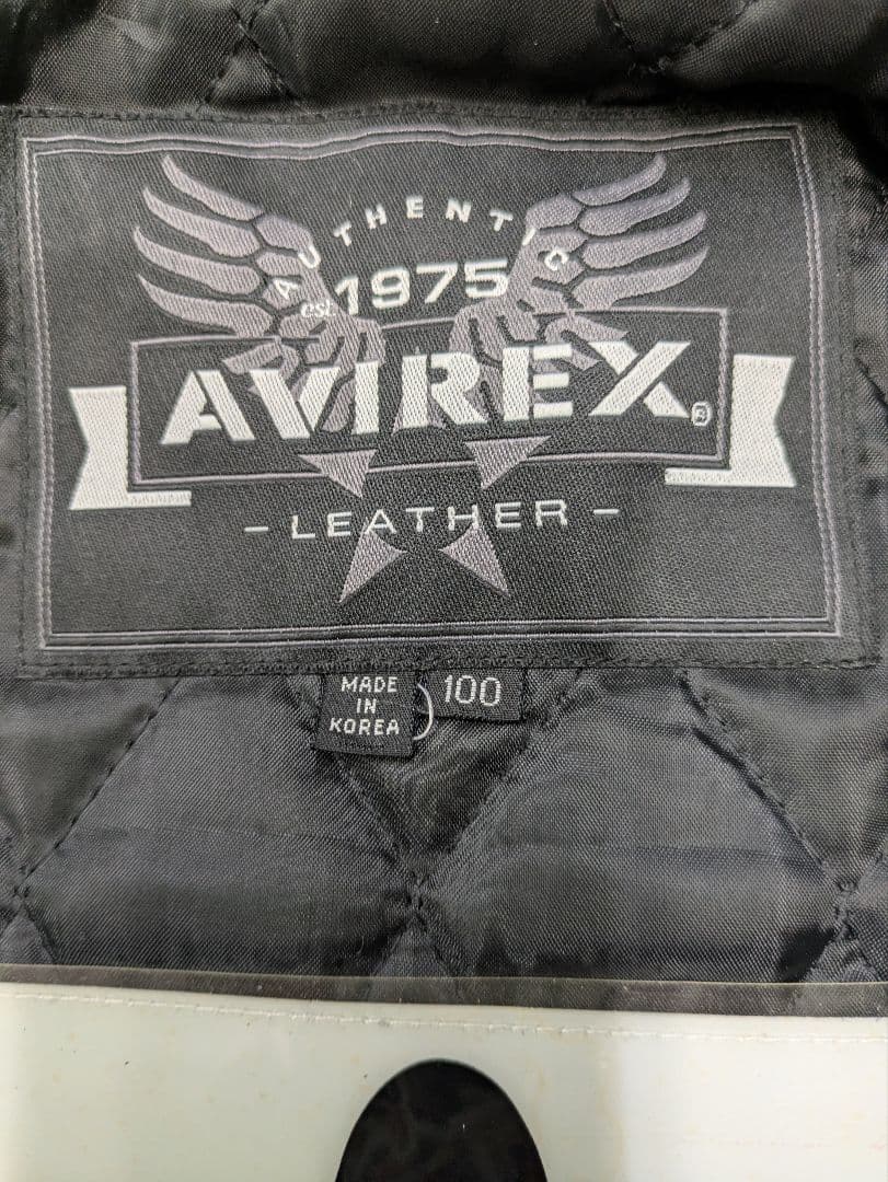 サ*ー様 AVIREX☆オールレザースタジャン