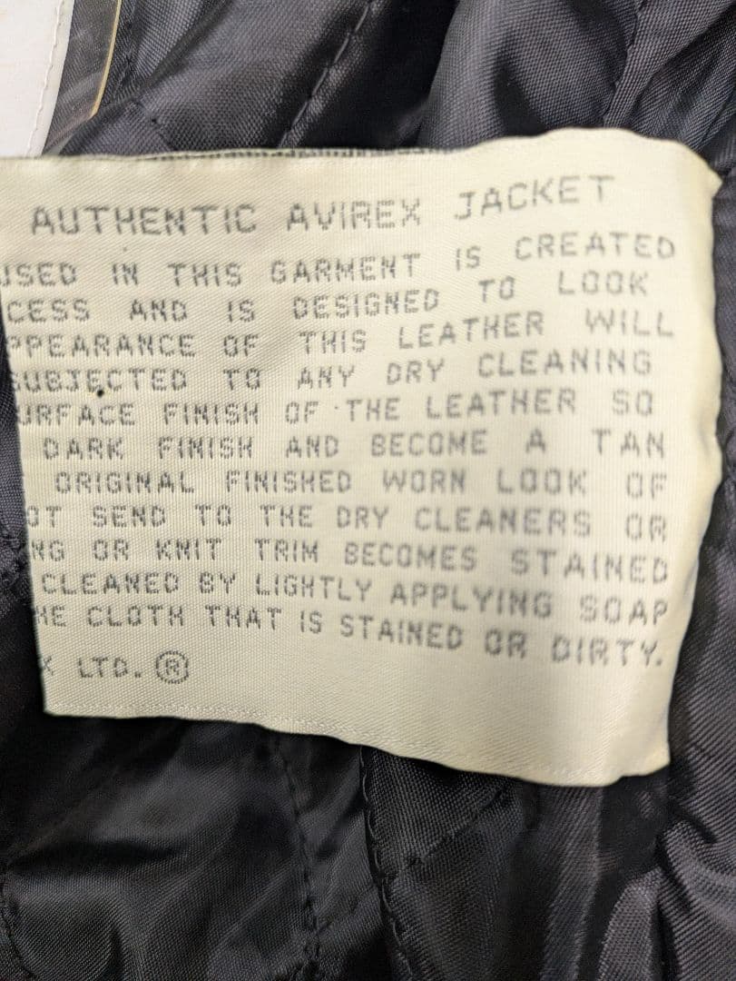 サ*ー様 AVIREX☆オールレザースタジャン
