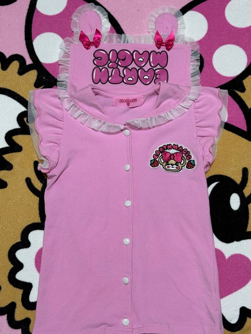 専用 アースマジック クマ耳Tシャツ・ビスチェ・スカパン ・ルーズ 130せんち