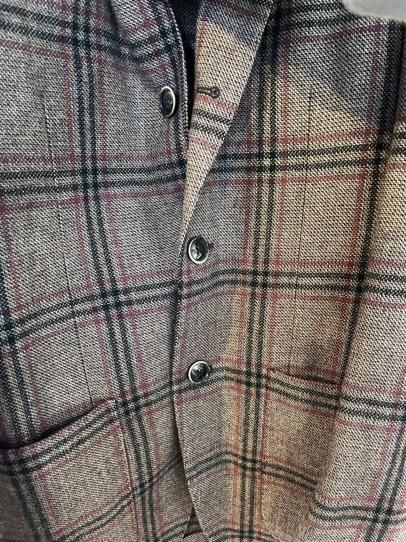 LARDINI チェック　ジャケット
