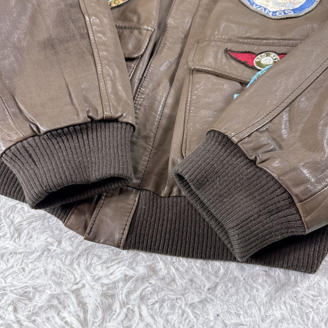 【ヴィンテージ】A-2 G-1 レザージャケット フライトジャケット ワッペン
