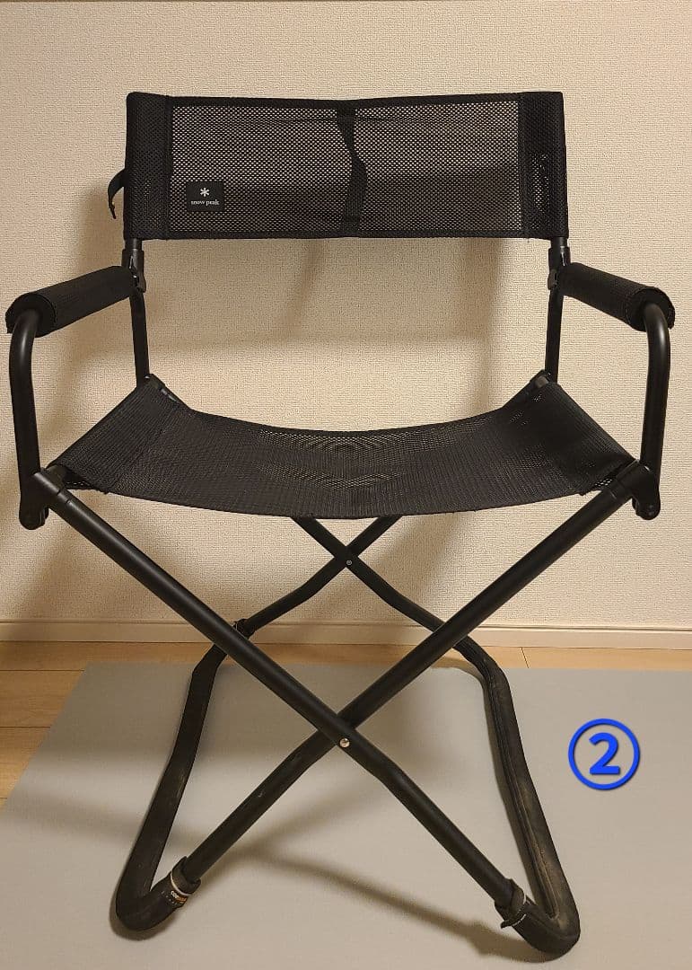 peak　FDチェアワイド　ブラック　2個セット