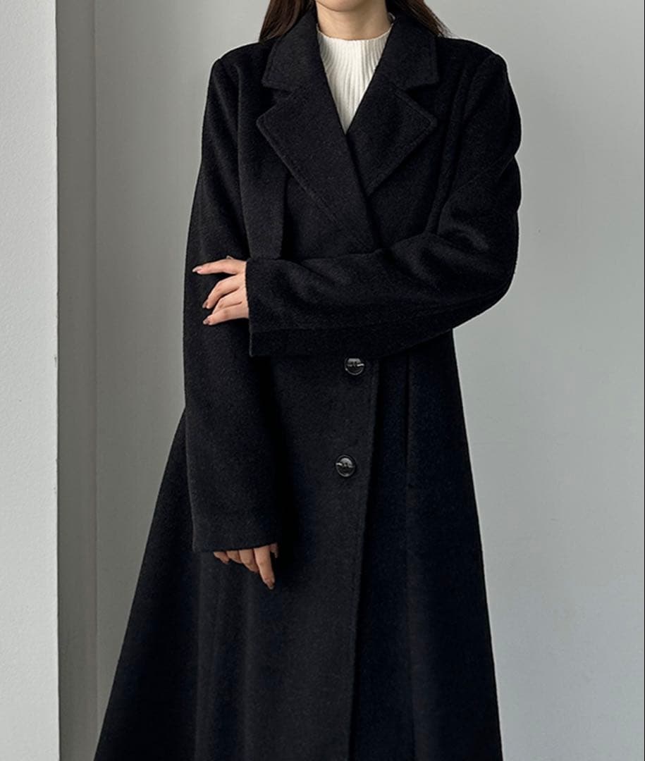 未使用 Louere ルエレ ウエストシェイプフレアチェスターコート