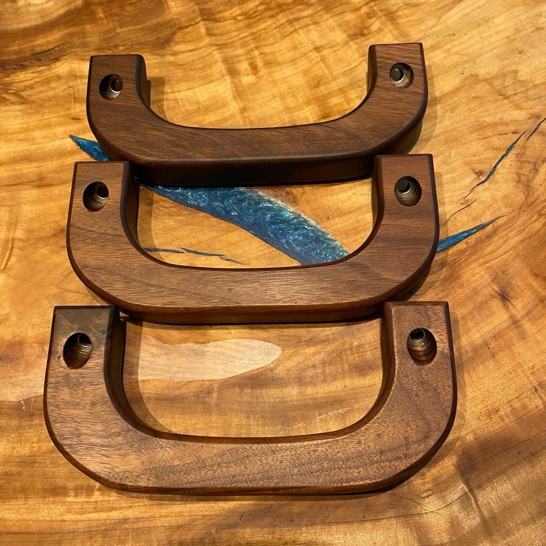 ウォールナット アシストグリップ　5点セット、ワゴンハイエース用