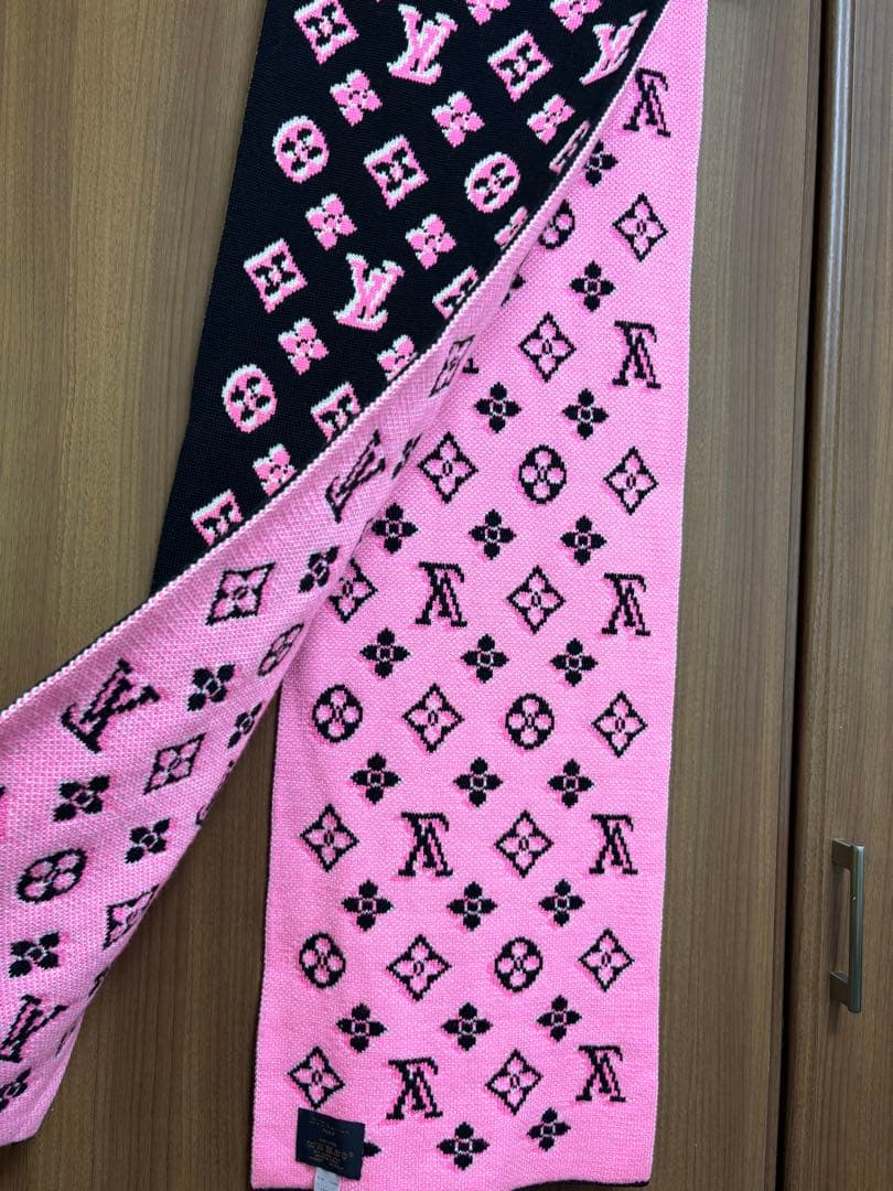 LOUIS VUITTON マフラー ウール 100% モノグラム