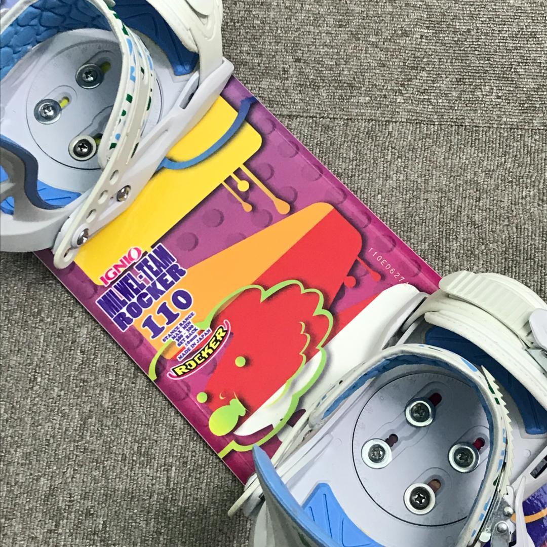 3点セット■美品■子供用■WAX済■IGNIO ボード ビンディング ブーツ