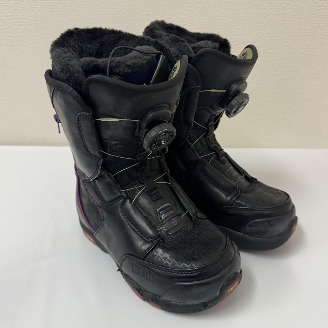 HEAD スノーボードブーツ 女性用 ブラック×パープル 23.5cm