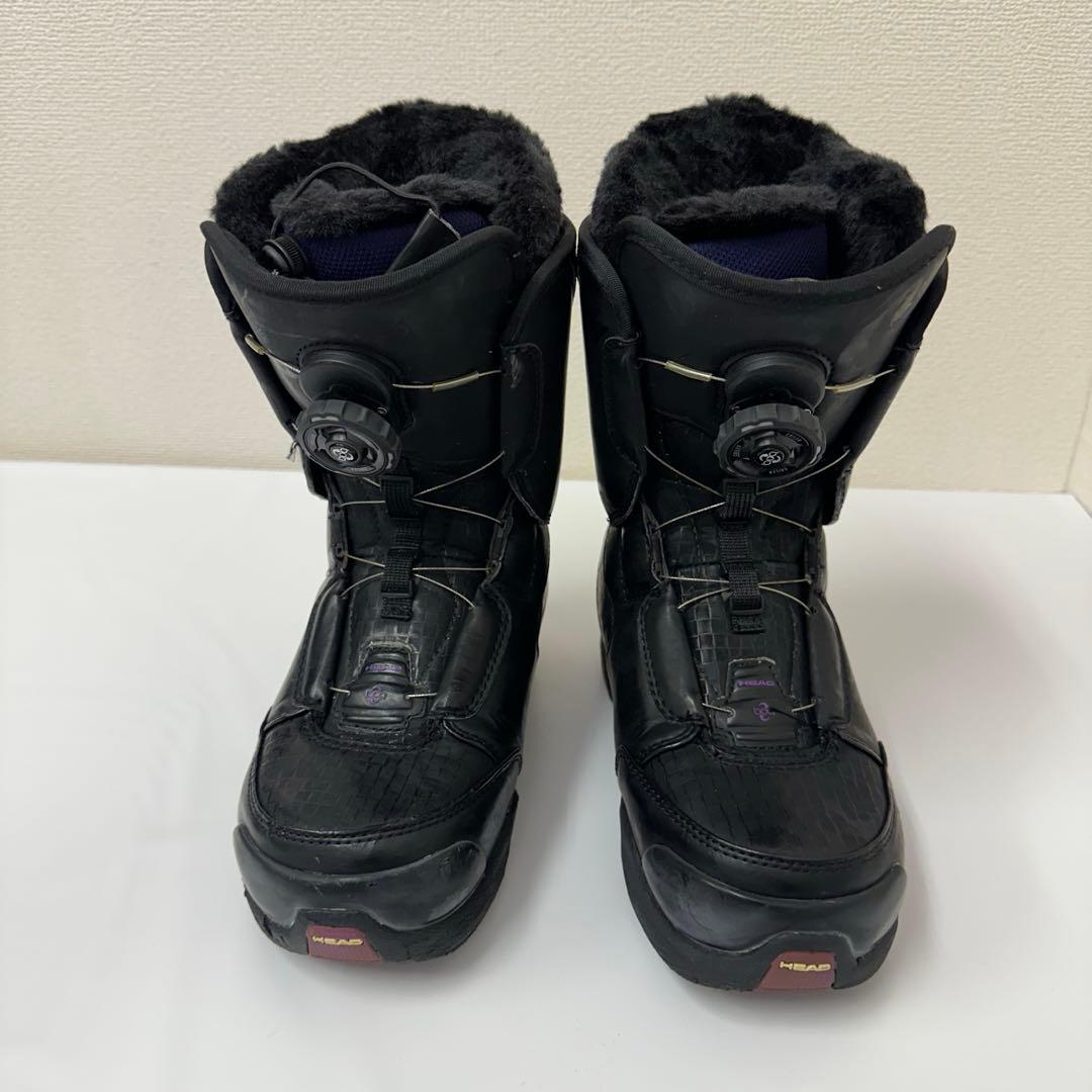 HEAD スノーボードブーツ 女性用 ブラック×パープル 23.5cm