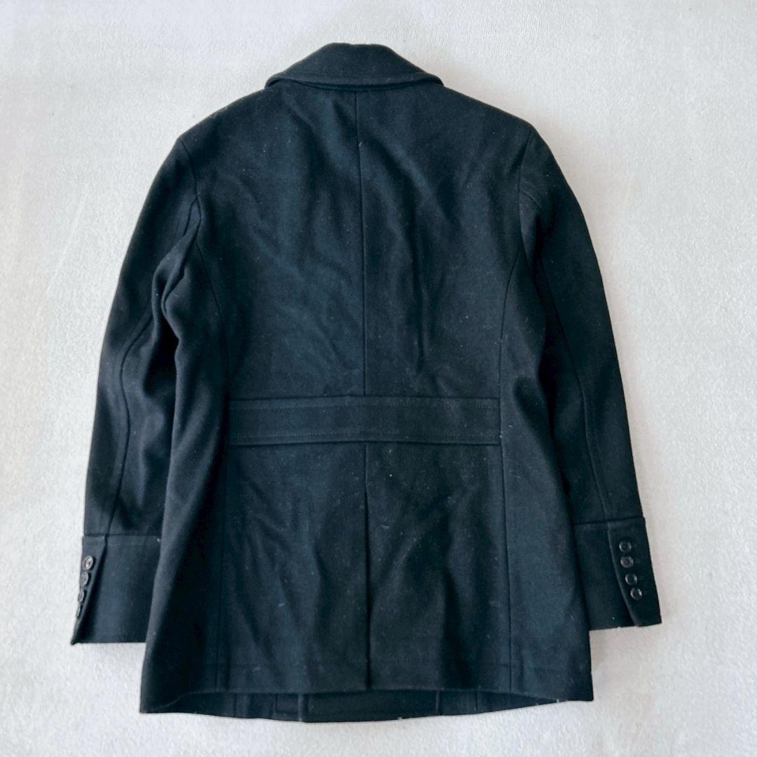 バーバリーブラックレーベル ピーコート ダブルブレスト ノバチェック L 黒