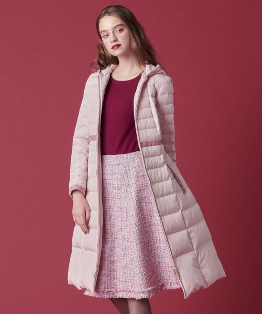 【休日限定値下げ】TOCCA MARIA ロングダウンコート ピンク サイズ2