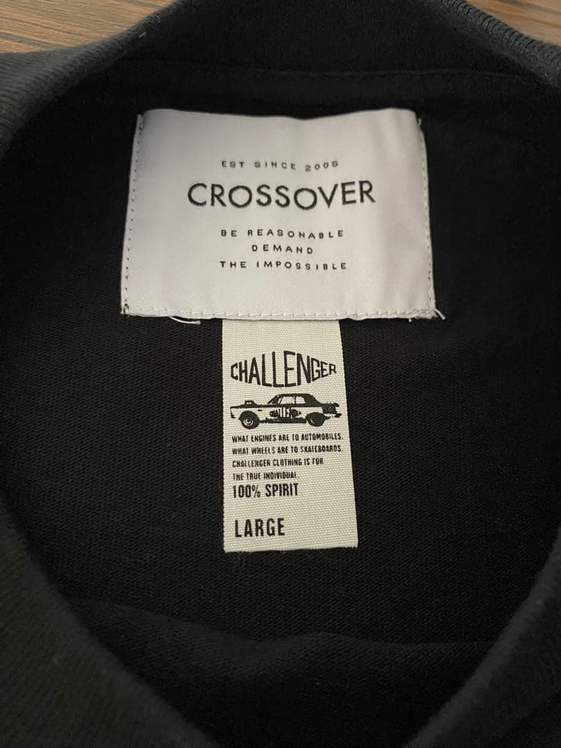 新品未使用　CHALLENGER ×CROSSOVER Tシャツ L ブラック
