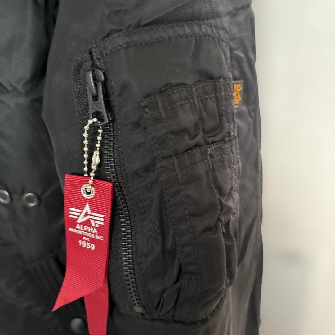 ALPHA INDUSTRIES フード付きMA-1ジャケット X-LARGE