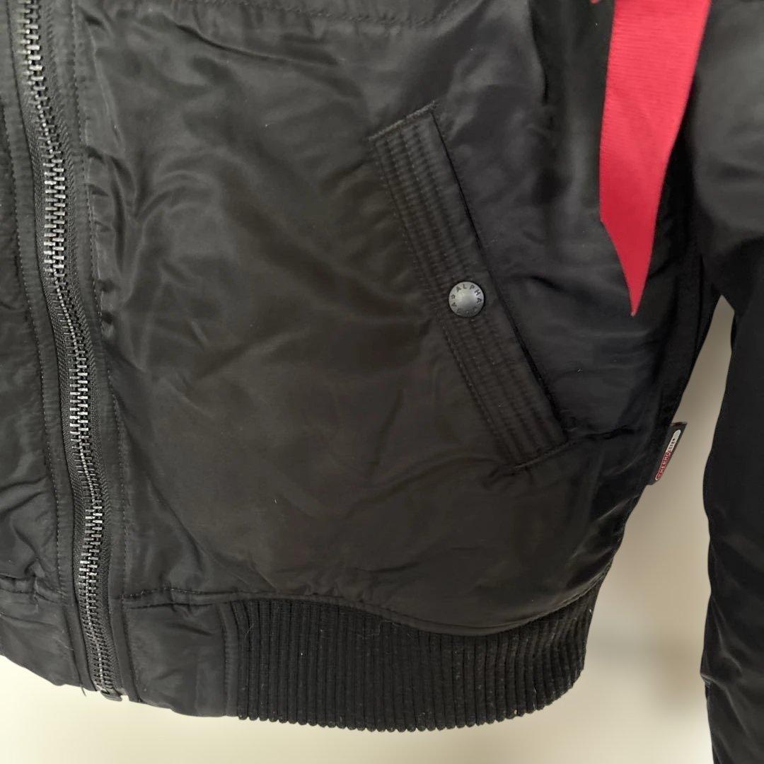 ALPHA INDUSTRIES フード付きMA-1ジャケット X-LARGE