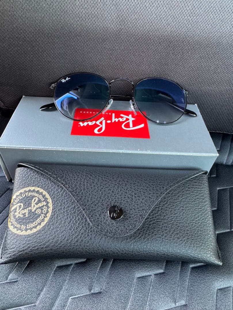 レイバン RB3447 ROUND L サングラス ブルーグラデーション