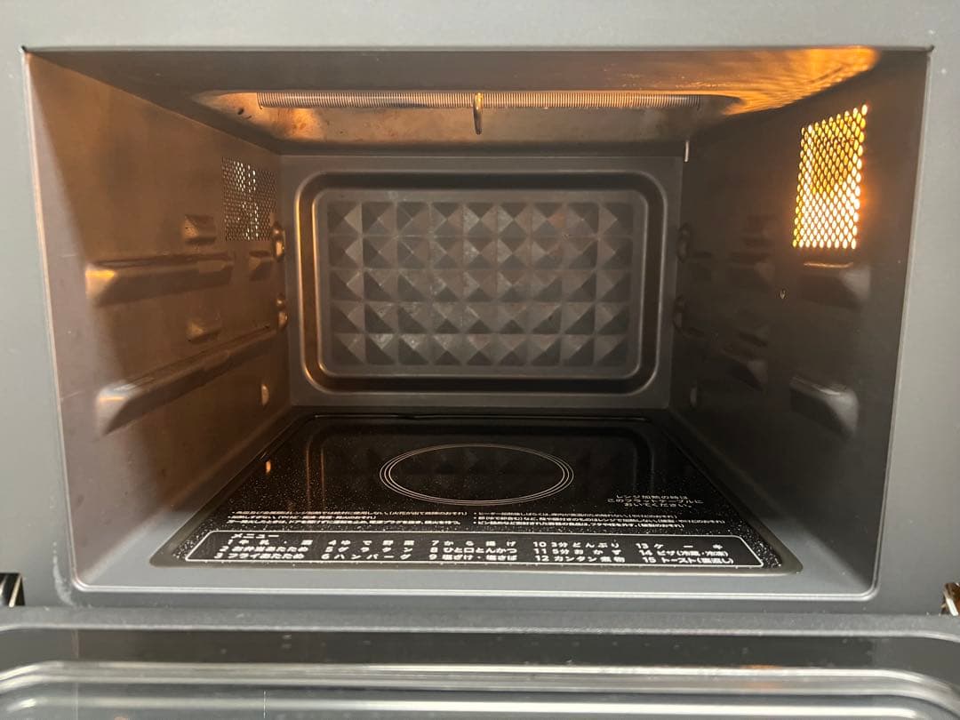 SHARP オーブンレンジ RE-F18A-B_角皿付属無し