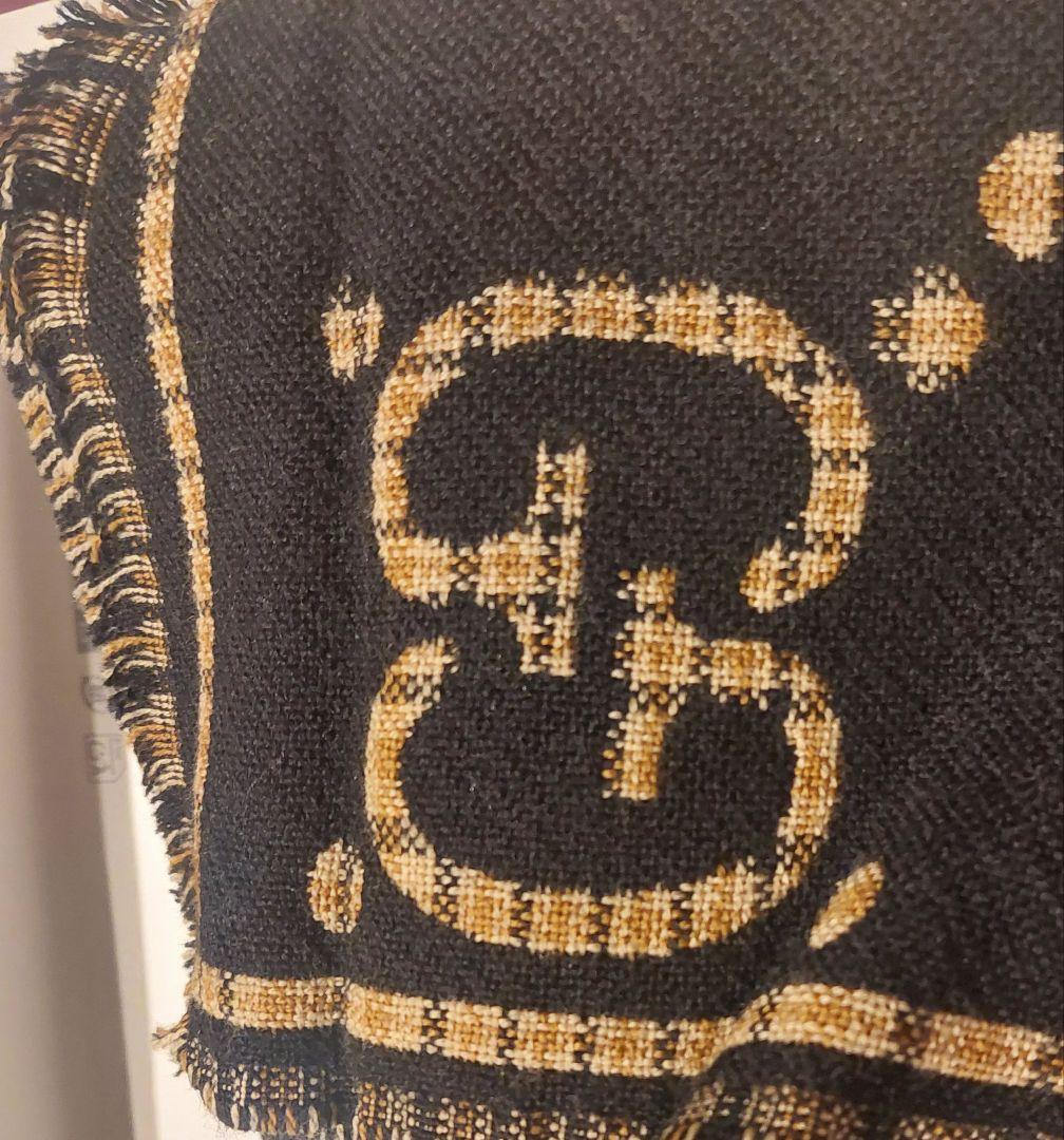 【新品】GUCCI GGロゴ マフラー ギフト チェック GG ウール 箱付き