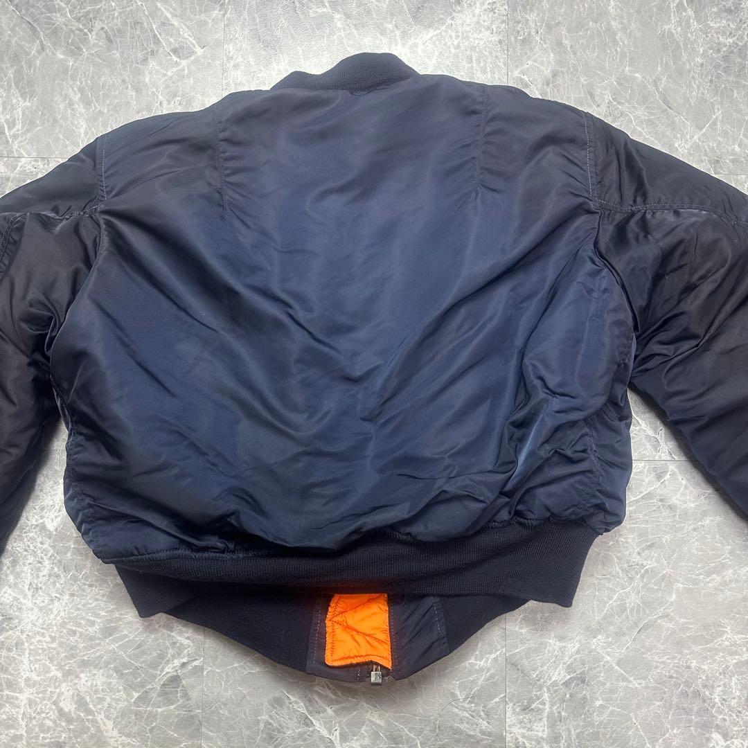 【希少】アルファ　MA-1 SCOVILL J-8279D 69s ネイビー　L